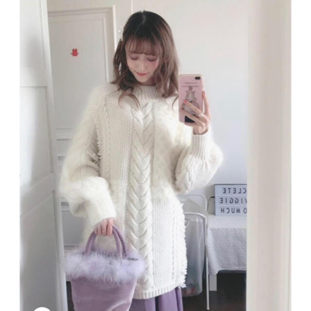 snidel ケーブルブロッキングニットワンピース⋈*.。 rgtc-me.com