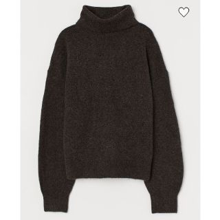 エイチアンドエム(H&M)のタートルネック　ブラウン　セーター　ニット(ニット/セーター)