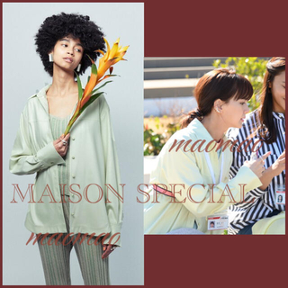 新品・未使用 MAISON SPECIAL レザーライクシャツ(シャツ/ブラウス(長袖/七分))