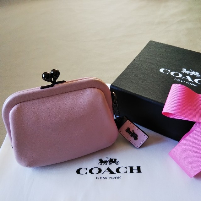 COACH がま口 コインケース 美品！