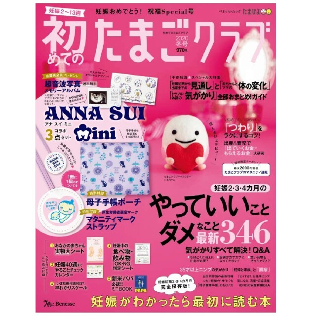 初めてのたまごクラブ 妊娠がわかったら最初に読む本 ２０２０年冬号 エンタメ/ホビーの雑誌(結婚/出産/子育て)の商品写真