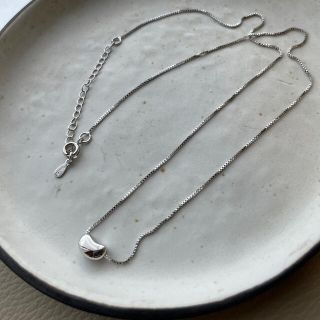 simple silver beans necklace (ネックレス)