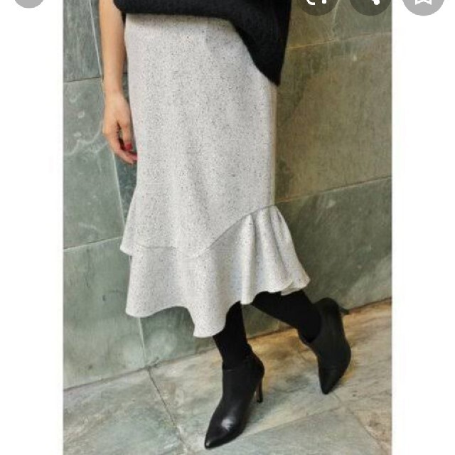 IENA(イエナ)のIENA by Eric Bergere シルクネップ ペプラムスカート レディースのスカート(ひざ丈スカート)の商品写真