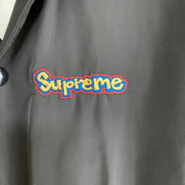 美品】supreme ゴンズシュプリーム コーチジャケット 黒 S 美品】supreme ゴンズシュプリーム コーチジャケット 黒 S