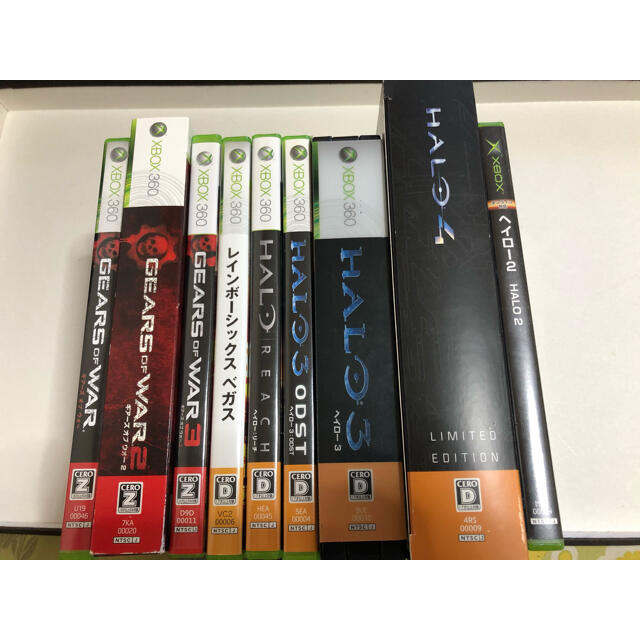 Xbox360(エックスボックス360)のHalo  レインボーシックス　ギアーズオブウォー　 XB360 エンタメ/ホビーのゲームソフト/ゲーム機本体(家庭用ゲームソフト)の商品写真