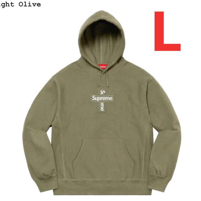 トップスSupreme Cross Box Logo Hooded Sweatshirt