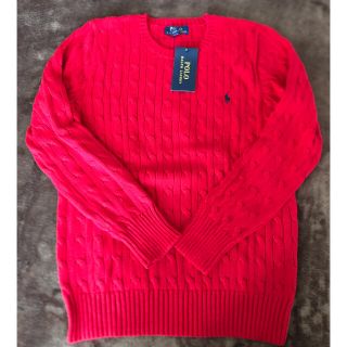 ポロラルフローレン(POLO RALPH LAUREN)の最終値下げ 新品POLORALPHLAURENケーブルニットコットンセーター(ニット/セーター)