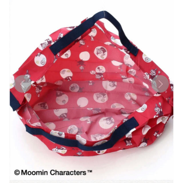 Moomin×Afternoon Tea/ShupattoコンパクトバッグS 赤エコバッグ