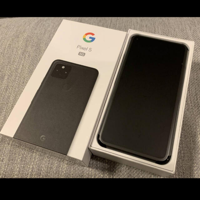 スマートフォン/携帯電話未使用 Pixel5 Just Black 128GB ②