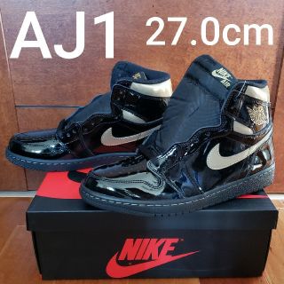 ナイキ(NIKE)のAIR JORDAN 1 HIGH BLACK METALLIC GOLD(スニーカー)