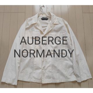 マルタンマルジェラ(Maison Martin Margiela)の【美品】20SS AUBERGE シャツジャケット NORMANDY アイボリー(ミリタリージャケット)