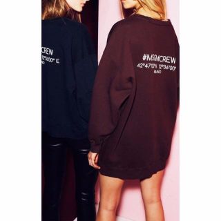 エムエスジイエム(MSGM)のMSGM エムエスジイエム クルー スウェット ワンピース XS(ミニワンピース)