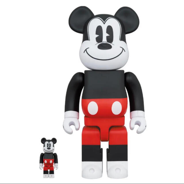 BE@RBRICK MICKEY MOUSE R&W 100％ & 400％