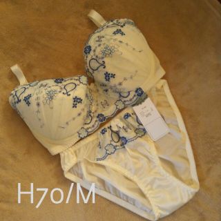 2点（黒）✳H70ブラジャー✳Mショーツ✳セット(ブラ&ショーツセット)