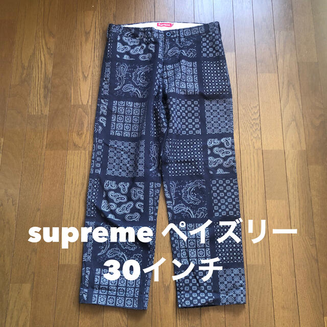 supreme シュプリーム ペイズリーパンツ