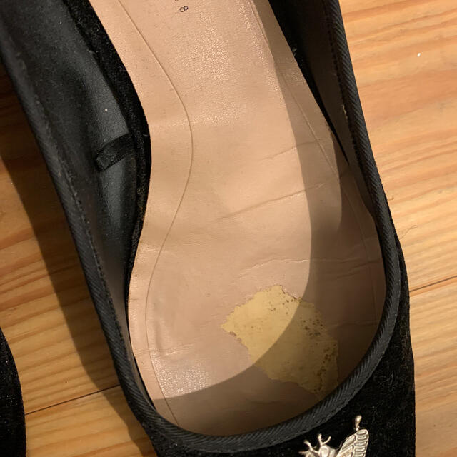 ZARA(ザラ)のバレーシューズ　ベロア　年末セール✌️ レディースの靴/シューズ(バレエシューズ)の商品写真