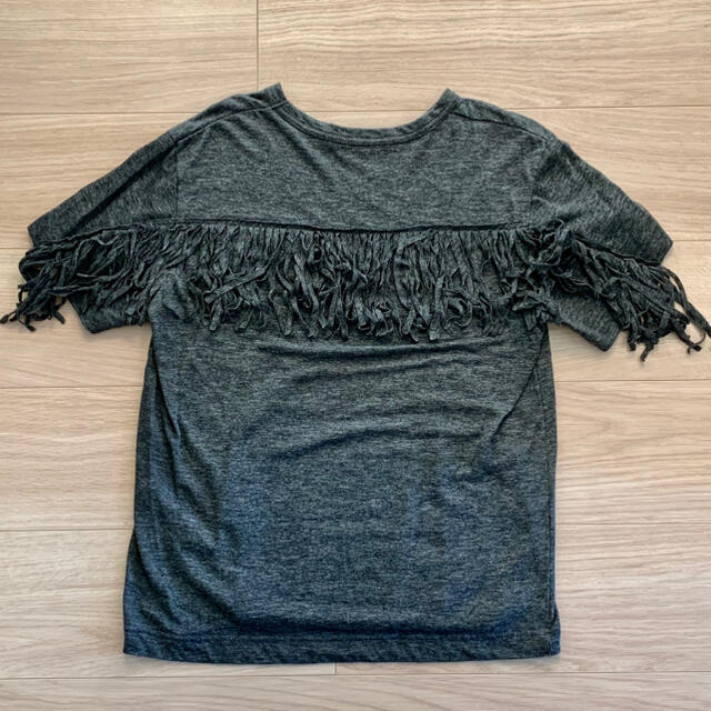sacai luck - 美品☆サカイラック☆フリンジTシャツ☆ダークグレー杢の ... sacai フリンジ付きTシャツ