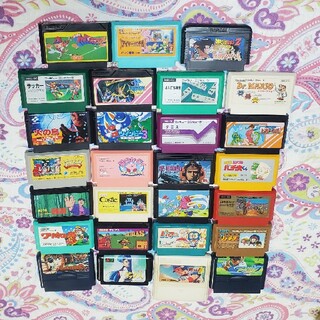 ファミコンカセット　ゲーム機　27本セット(家庭用ゲームソフト)