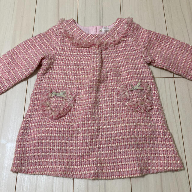 専用 ツイードワンピース キッズ/ベビー/マタニティのキッズ服女の子用(90cm~)(ワンピース)の商品写真