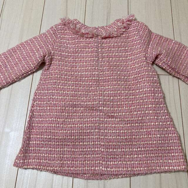 専用 ツイードワンピース キッズ/ベビー/マタニティのキッズ服女の子用(90cm~)(ワンピース)の商品写真