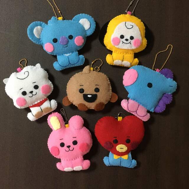 BT21 COOKY CHIMMY RJ TATAぬいぐるみキーホルダー の通販 by BT21 COOKY CHIMMY RJ TATAぬいぐるみキーホルダー の通販 by