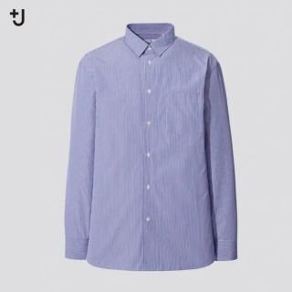 ユニクロ(UNIQLO)のUNIQLO プラスJ レギュラーフィットシャツ ストライプ(シャツ)