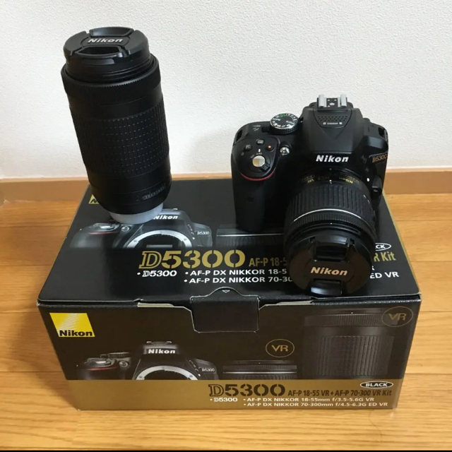 Nikon d5300  D5300 ダブルズームキットカメラ 一眼レフ 箱付き