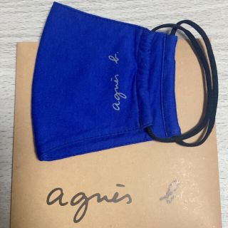 アニエスベー(agnes b.)のagnis b マスク(ブルー)(その他)