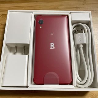 ラクテン(Rakuten)のRakuten Mini RED  新品未使用(スマートフォン本体)