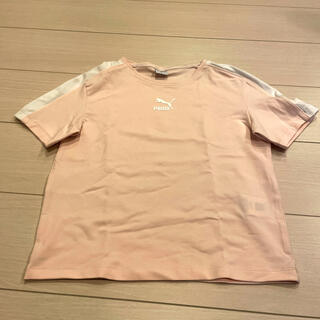 プーマ(PUMA)のプーマ　トレーニングTシャツ　レディース　M ピンク(Tシャツ(半袖/袖なし))