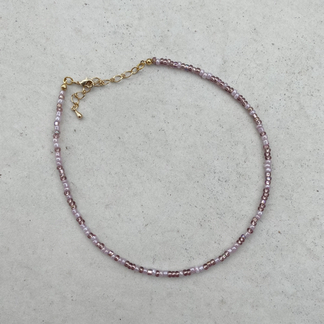 BEAUTY&YOUTH UNITED ARROWS(ビューティアンドユースユナイテッドアローズ)の［LIMITED SALE］ pail pink beads necklaces ハンドメイドのアクセサリー(ネックレス)の商品写真
