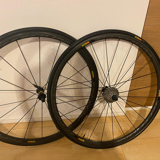 自転車mavic キシリウムプロカーボン　SL  チューブラー　前後