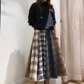 アンドクチュール(And Couture)の☆And couture☆ネルチェックミックスロングスカート☆(ロングスカート)