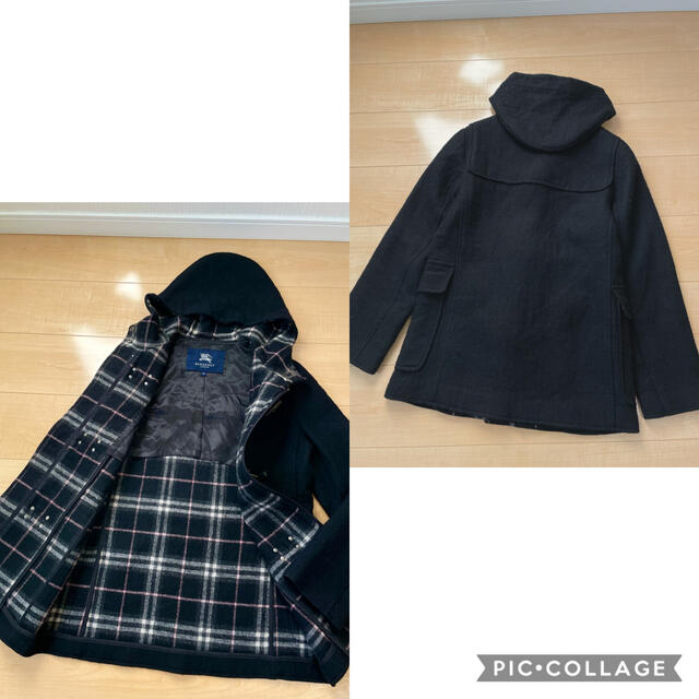 BURBERRY(バーバリー)のバーバリーロンドン BURBERRY ダッフルコート 黒 メンズのジャケット/アウター(ダッフルコート)の商品写真