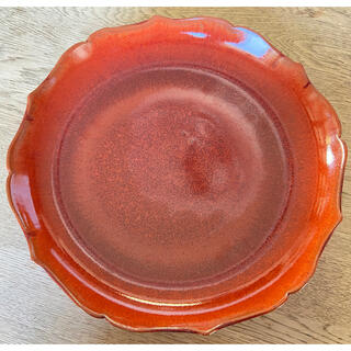 ジェンガラ(Jenggala)の皿   清水焼 京焼 柿釉(かきゆう) 嘉峰窯 ⭐未使用品⭐(食器)