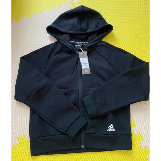 アディダス(adidas)のadidas パーカー ブラックL【新品】(パーカー)