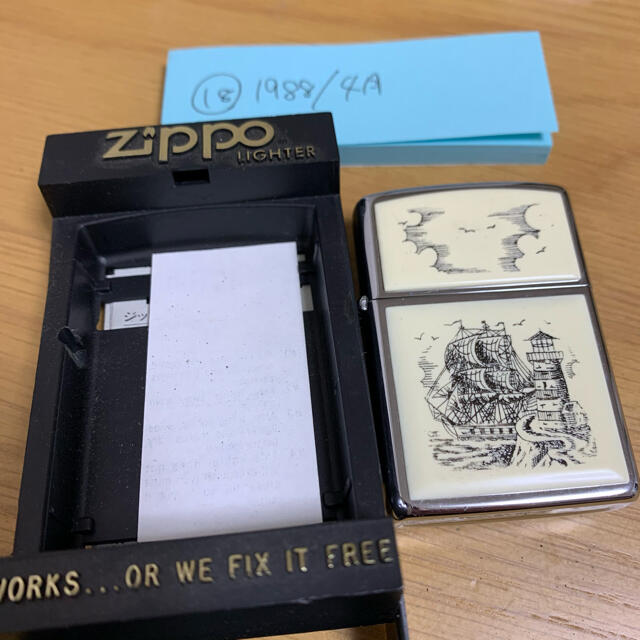 ZIPPO(ジッポー)の18 船 zippo 1988/4  メンズのファッション小物(タバコグッズ)の商品写真