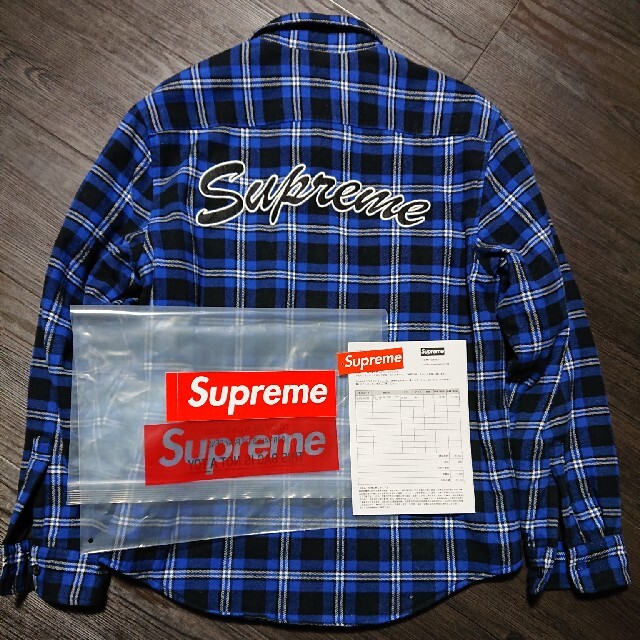 supreme arc logo ネルシャツ S アーチロゴ  box logo