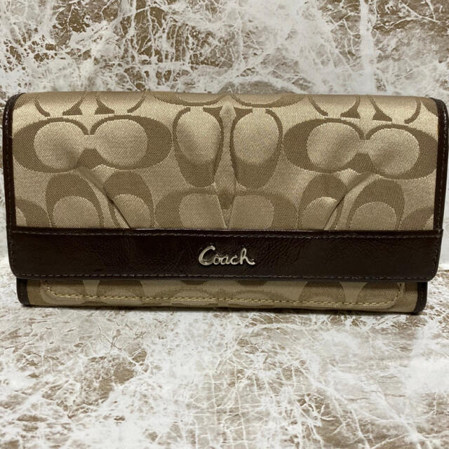 コーチ COACH 長財布 三つ折り アシュレイ アシュリー　シグネチャー