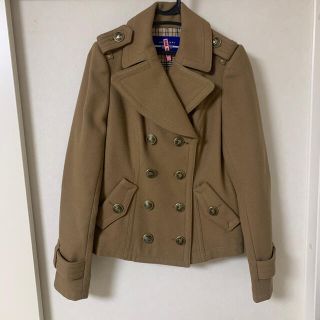 バーバリーブルーレーベル(BURBERRY BLUE LABEL)の正規品❤️バーバリーブルーレーベル　コート　ベージュ　38(ピーコート)