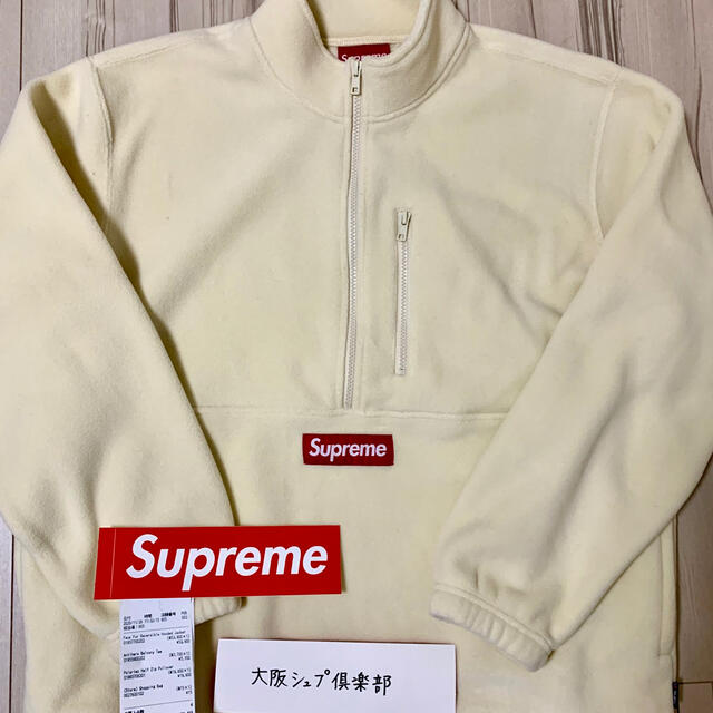 supreme polartec half zip pullover m