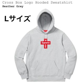 シュプリーム(Supreme)のSupreme Cross Box Logo Hooded Grey L(パーカー)