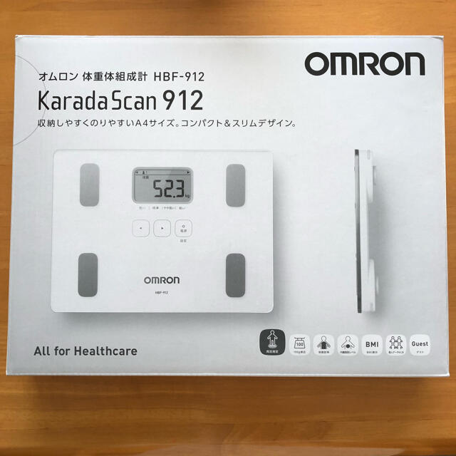 OMRON(オムロン)のオムロン  KaradaScan912  スマホ/家電/カメラの美容/健康(体重計/体脂肪計)の商品写真