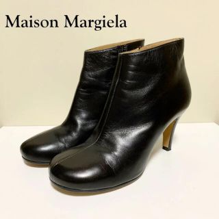 マルタンマルジェラ(Maison Martin Margiela)の☆良品 メゾン マルジェラ サイドジップ ショートブーツ 黒 イタリア製 足袋(ブーツ)