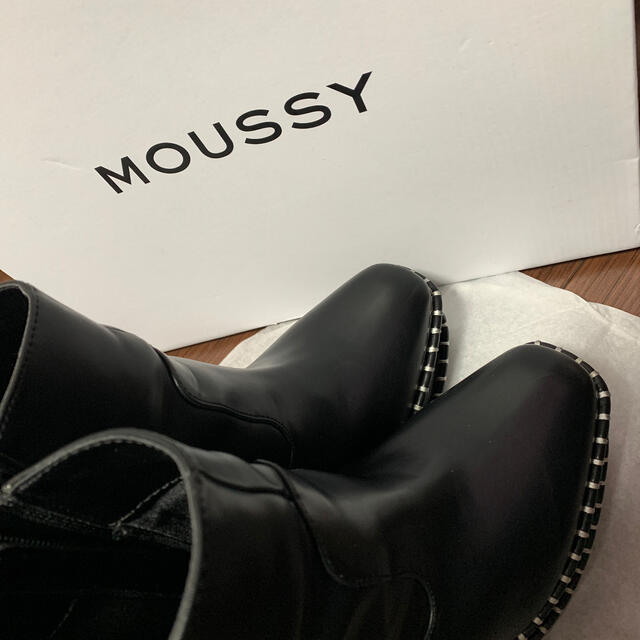 moussy(マウジー)のゆう様専用 MOUSSY  WOOD SOLE BOOTS レディースの靴/シューズ(ブーツ)の商品写真