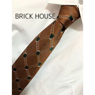 【美品】BRICK HOUSE ブリックハウス 羊柄 シルク(ネクタイ)