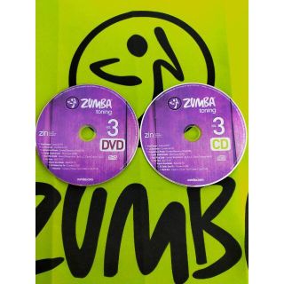 ズンバ(Zumba)の超希少！ ZUMBA TONING ズンバ No,3 CD ＆ DVD(スポーツ/フィットネス)