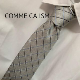 コムサイズム(COMME CA ISM)の【美品】COMME CA ISM コムサイズム ネクタイ チェック柄 シルク(ネクタイ)