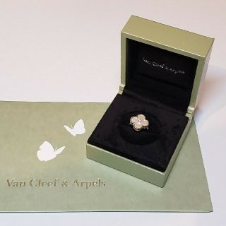 ヴァンクリーフアンドアーペル(Van Cleef & Arpels)の❤美品❤️【ヴァンクリーフ&アーペル】　ヴィンテージアルハンブラWG白蝶貝リング(リング(指輪))