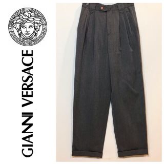 希少 GIANNI VERSACE Metal Plate Slacks